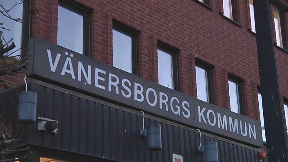 Skylten på Vänersborgs kommunhus.