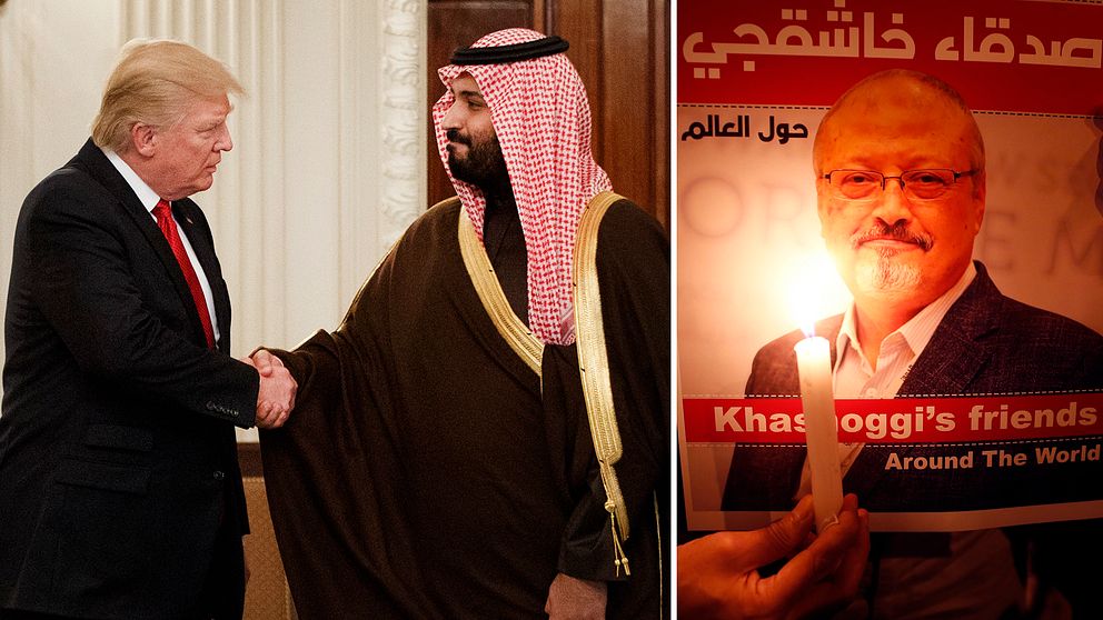 USA:s president Donald Trump och Saudiarabiens försvarsminister, kronprins Mohammed bin Salman, har pratat flera gånger om fallet med journalisten Jamal Khashoggi, enligt Trump