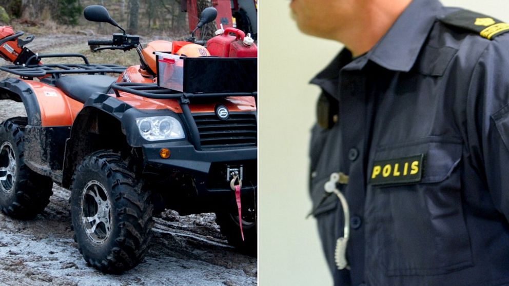 fyrhjuling, polis, polisunifrom