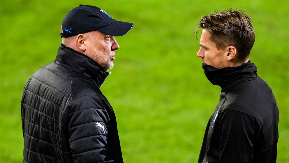 Uwe Rösler och Markus Rosenberg.