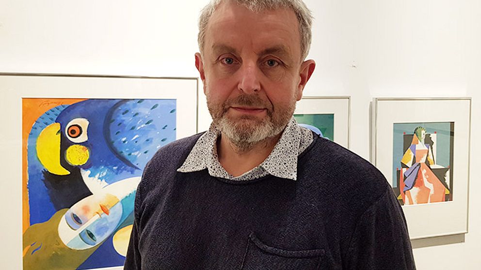 Vännen och galleristen Ulf Carlson arbetade med Åke Arenhill i över 20 år.