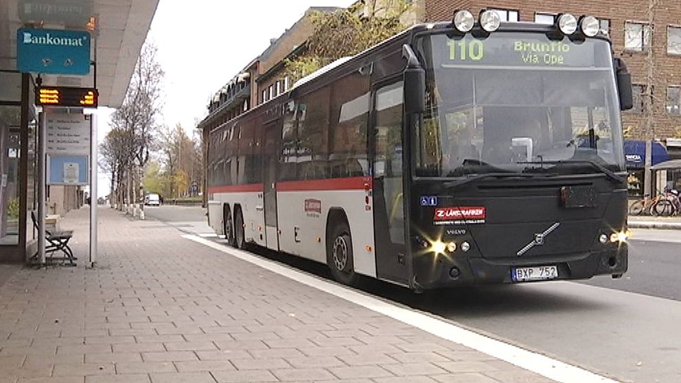 Buss på bussgatan i Östersund