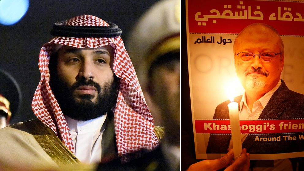 ”Ju fler offer han slukat desto fler vill han ha”, skrev Jamal Khashoggi (t.h) om den saudiska kronprinsen Mohammed bin Salman (t.v) i ett chattmeddelande i maj.