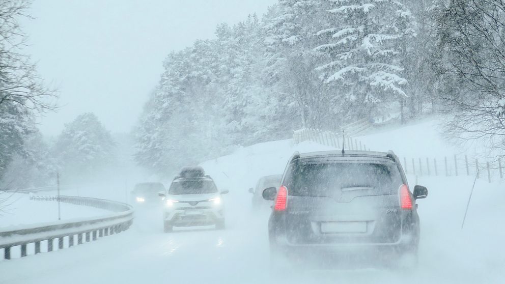 Klass 1-varning för snöfall har ufärdats i Dalarnas län, Jämtlands län och Västerbottens län. Arkivbild.