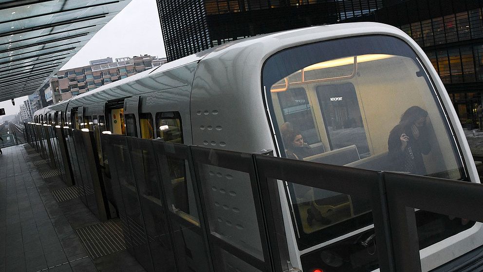 Köpenhamns tunnelbanetåg.