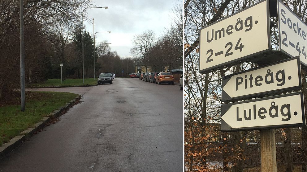 Det var på Umeågatan i Helsingborg som den 90-årige mannen blev påkörd.