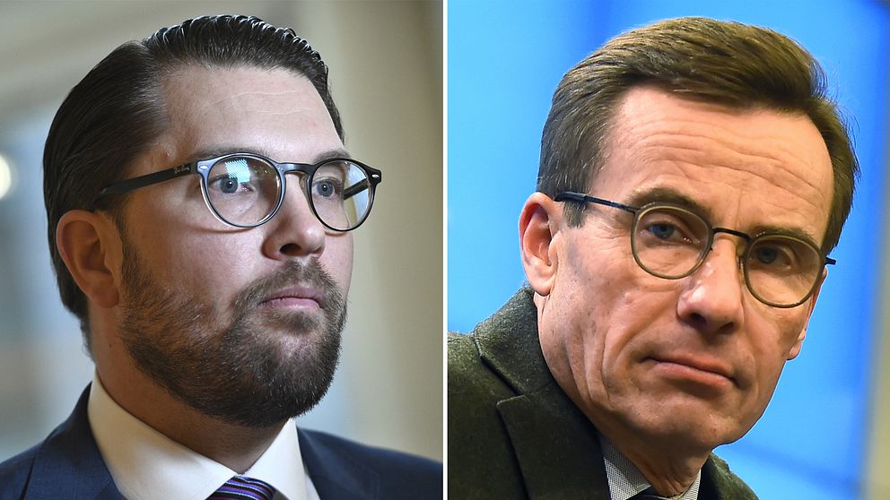 Jimmie Åkesson (SD) och Ulf Kristersson (M).