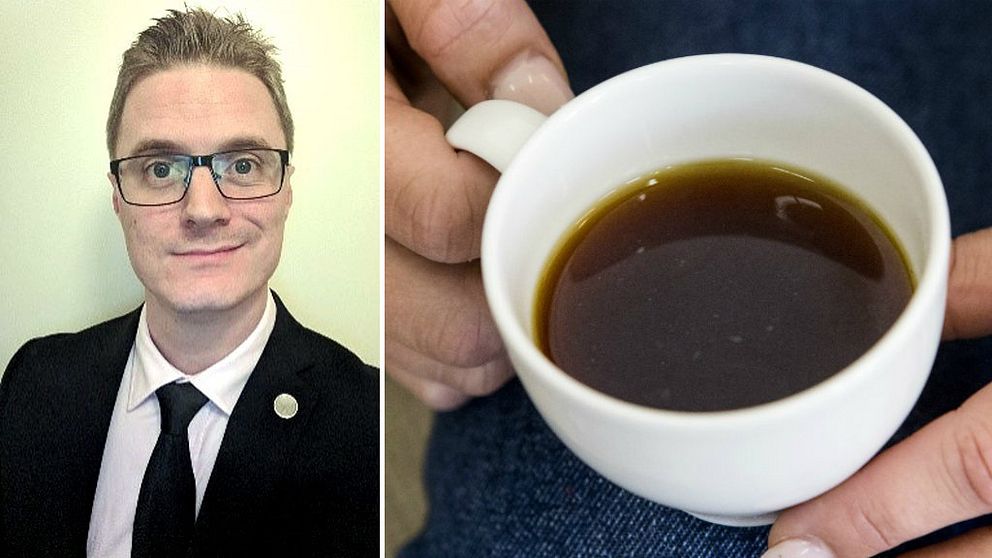 Varbergspolitikern Erik Hellsborn (SD) vill att alla kommunanställda ska erbjudas gratis kaffe.