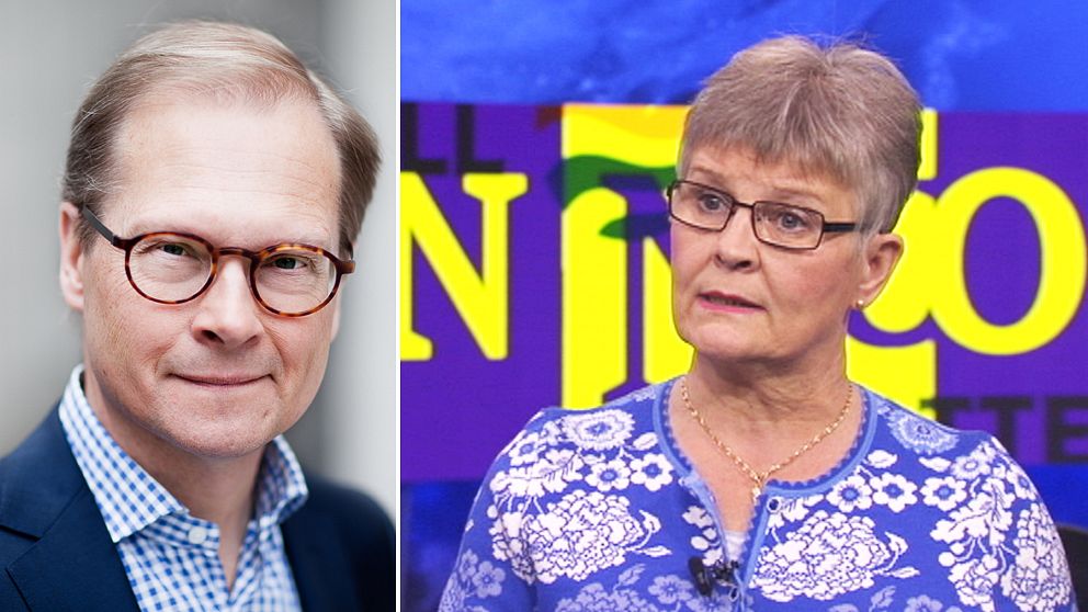 Mats Knutson, kommentator och Maud Olofsson.