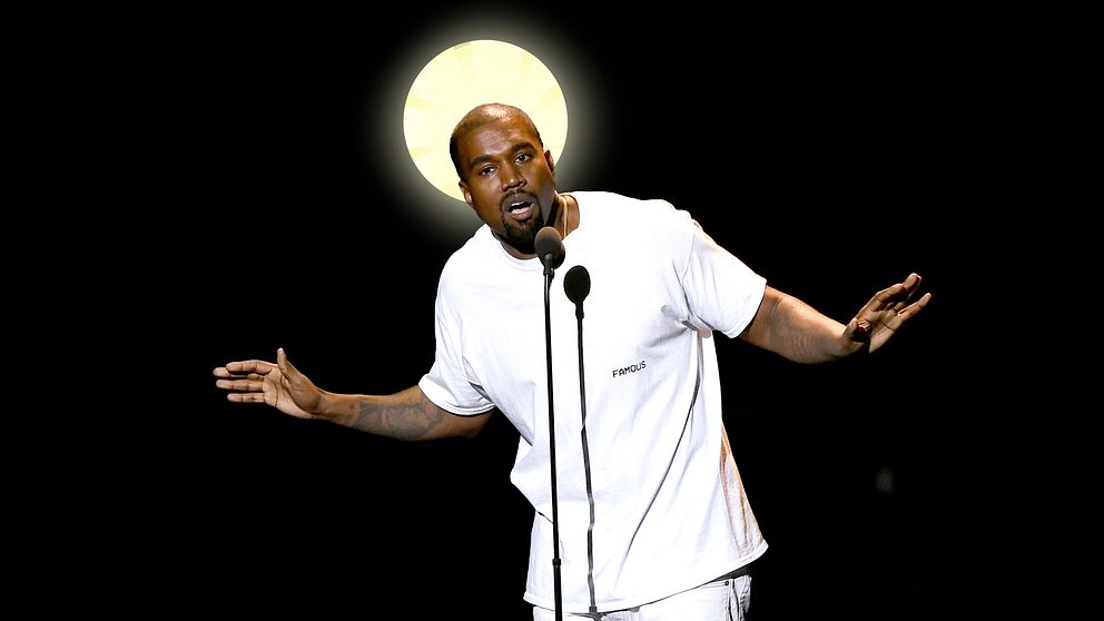 En av de hiphopare som är allra mest förtjust i religiösa symboler är rapparen Kanye West.