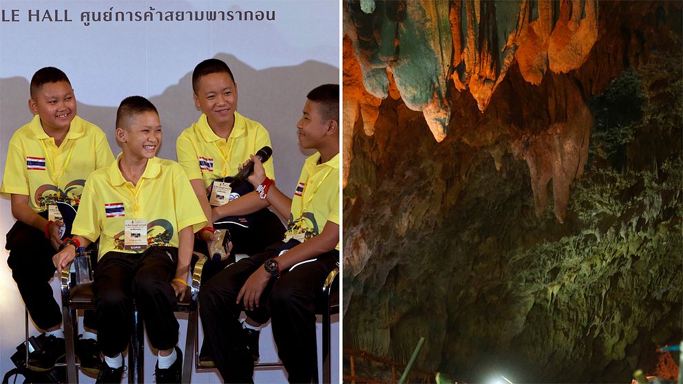 Grottan som pojkarna räddades ur har blivit ett populärt turistmål.