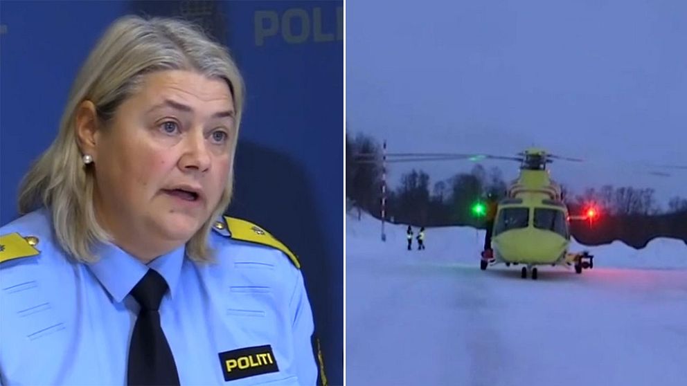 Den norska polisen informerar om sökläget i fjällen