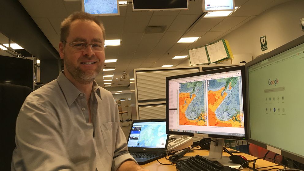 SVT:s meteorolog Per Stenborg förklarar att sviterna av vårt lågtryck ger snömängder i Alperna.
