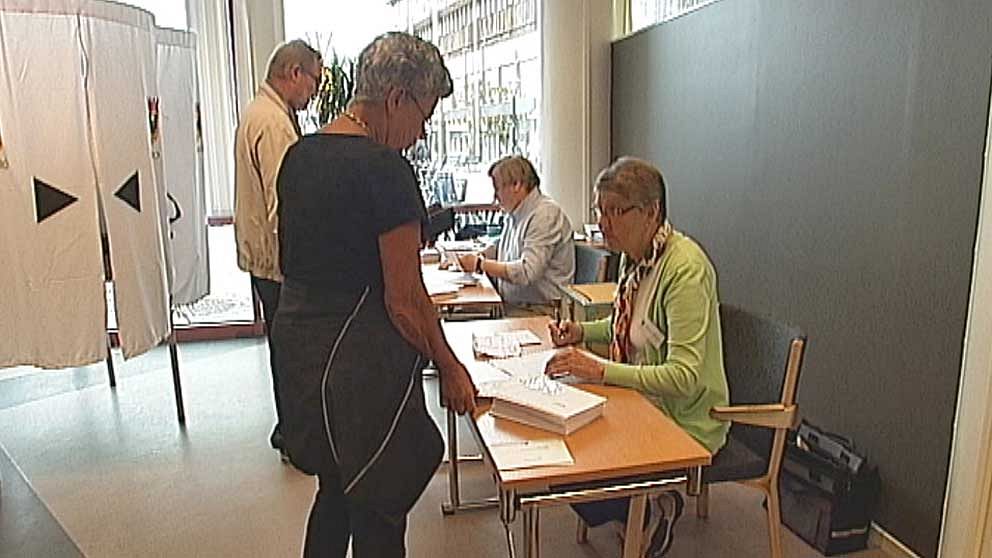 Förtidsröstning på Örebro bibliotek
