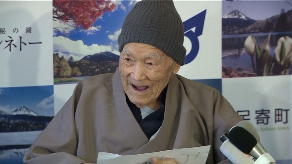 Masazo Nonaka utsågs till världens äldste man i fjol.
