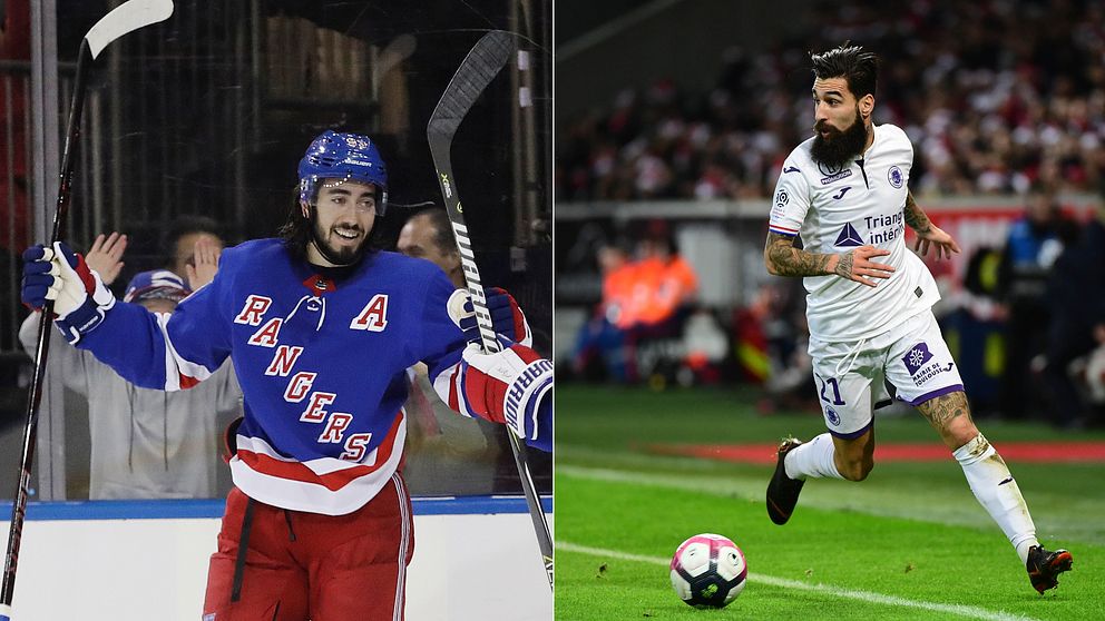 Mika Zibanejad och Jimmy Durmaz.