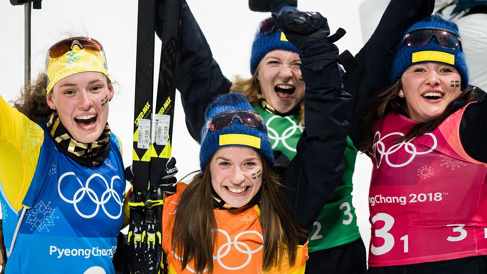 Hanna Öberg, Anna Magnusson, Mona Brorsson and Linn Persson.