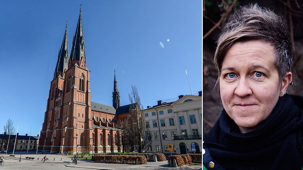 RFSL:s ordförande Ulrika Westerlund försvarar Svenska kyrkan.