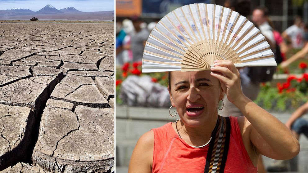 Sommartemperaturen i till exempel Spanien steg till över 40 grader under 2018