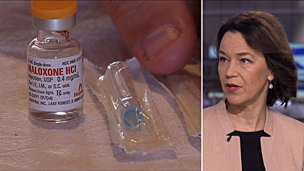 Olivia Wigzell, Socialstyrelsens generaldirektör, säger att läkemedlet Naloxon kan rädda liv.