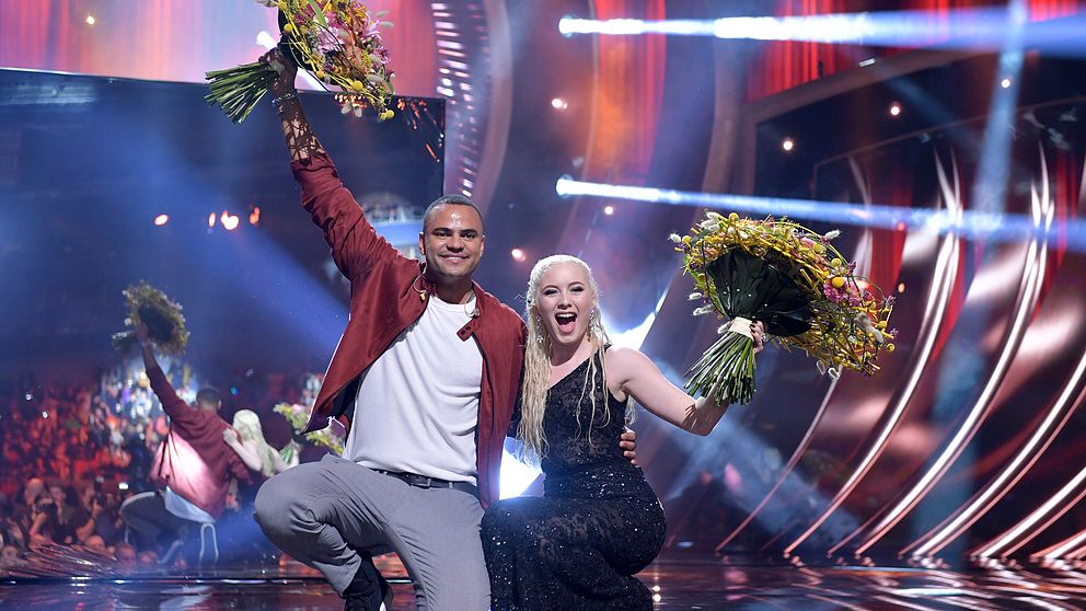 Mohombi och Wiktoria går vidare till finalen efter lördagens deltävling 1 i Melodifestivalen 2019 i Scandinavium.