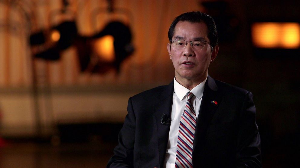 Kinas ambassadör i Stockholm, Gui Congyou.