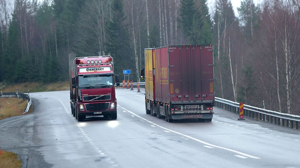Lastbilstrafiken står för en stor del av utsläppen