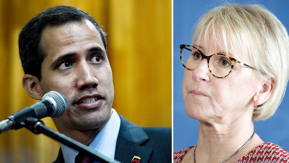 Oppositionsledaren Juan Guaidó i Venezuela har fått stöd av Sverige, men utrikesminister Margot Wallström (S) kommer inte till det internationella mötet i Uruguay om krisen i Venezuela.