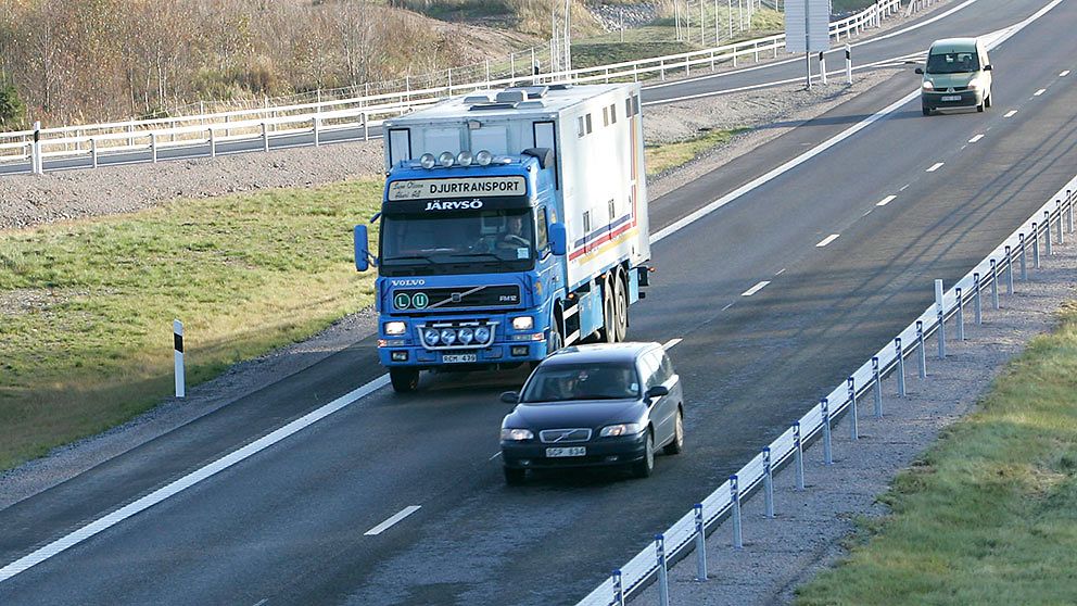 Gles trafik på motorväg