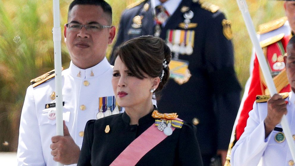 Prinsessan Ubolratana vid ett framträdande i Bangkok 2017