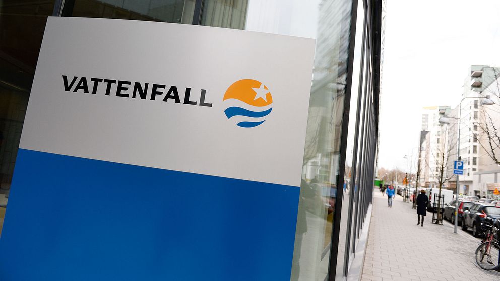 En Vattenfall-skylt