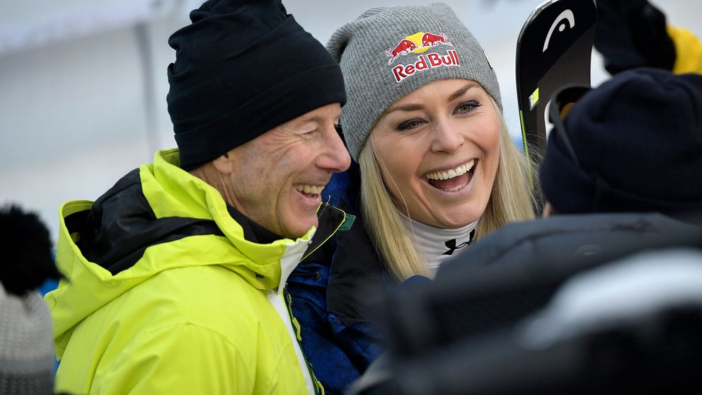 Ingemar Stenmark och Lindsey Vonn