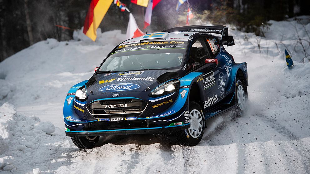 Pontus Tideman under Svenska rallyt 2019.