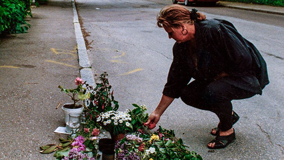 Platsen i Falun där Mattias Flink sköt ihjäl sju personer.