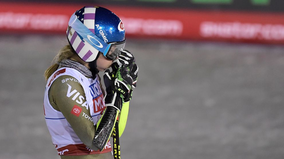Mikaela Shiffrin insjuknade i går men kommer till start i lördagens VM-slalom. Arkivbild.