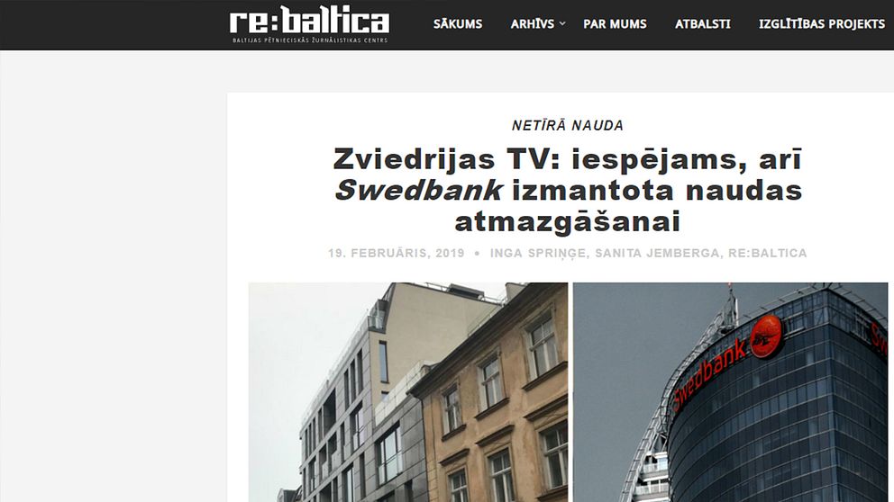 Re:Baltica är ett av flera lettiska medier som visat intresse för UG och SVT Nyheter.