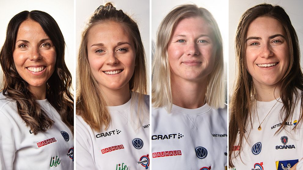 Charlotte Kalla, Stina Nilsson, Maja Dahlqvist och Ebba Andersson. Alla är medaljkandidater i VM. Sverige har aldrig haft ett bättre damlag, skriver Jacob Hård.