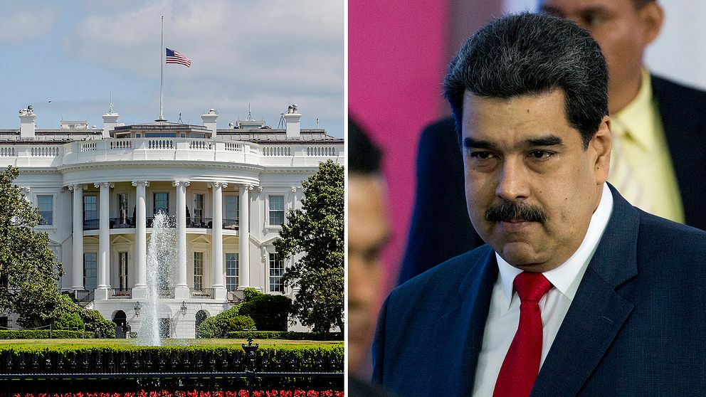 Vita huset och president Maduro.