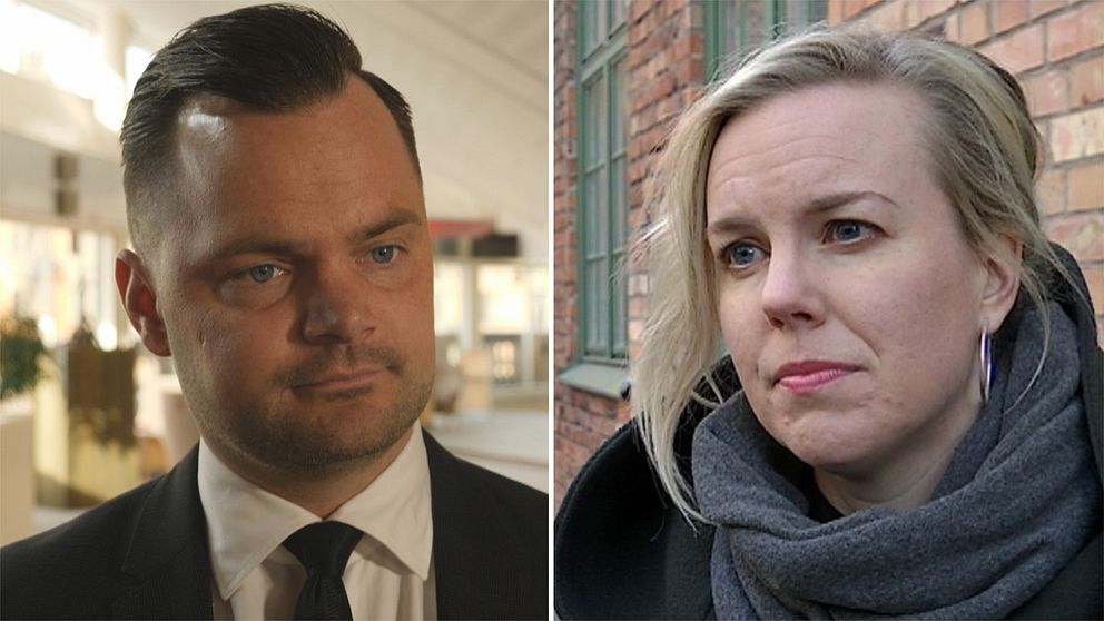 Adam Marttinen (SD) och Linda Snecker (V) har olika åsikter om hur barn till svenska IS-anhängare ska hanteras.