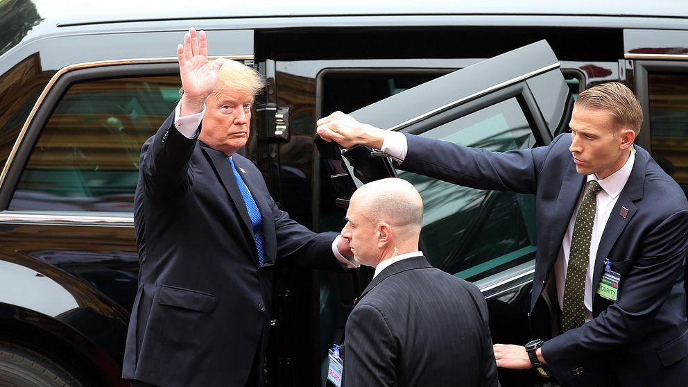 USA:s president Donald Trump i Hanoi på onsdagen den 27 februari 2019.