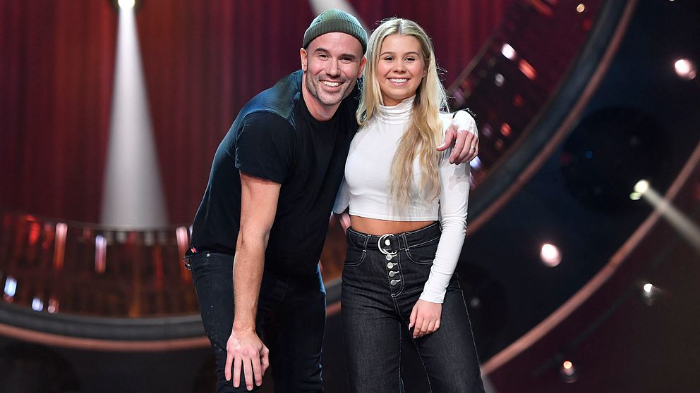 Martin Stenmarck och Lisa Ajax inför andra chansen i Melodifestivalen i Nyköpings Arenor Rosvalla.