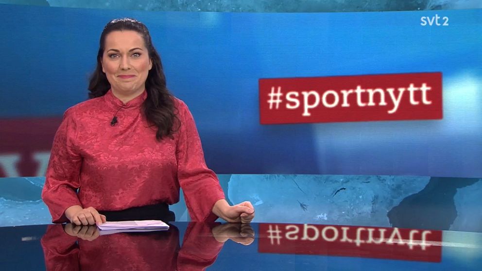 Therese Bosta, programledare för Sportnytt.