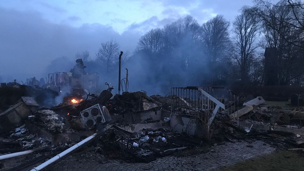 Brand på Vårhems förskola i Rotorp.