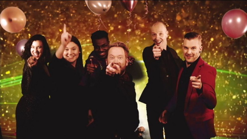 De teckenspråksgestaltar Melodifestivalens final