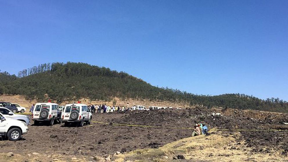 Fyra svenskar döda i flygkrasch i Etiopien