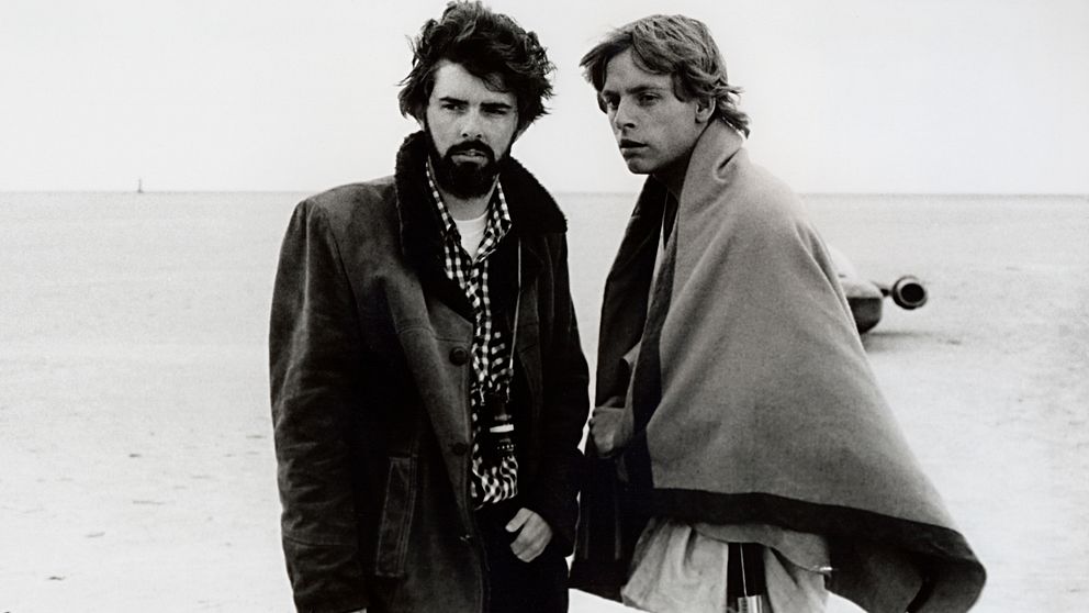 George Lucas och Mark Hamill.