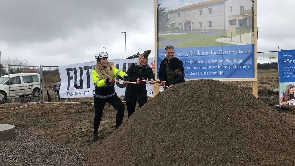 Spadtag för ny förskola i Ormesta