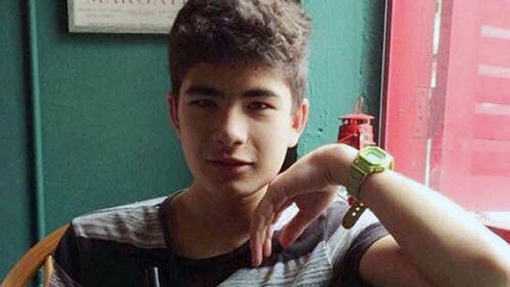 14-årige Sayyad Milne blev träffad i underkroppen.