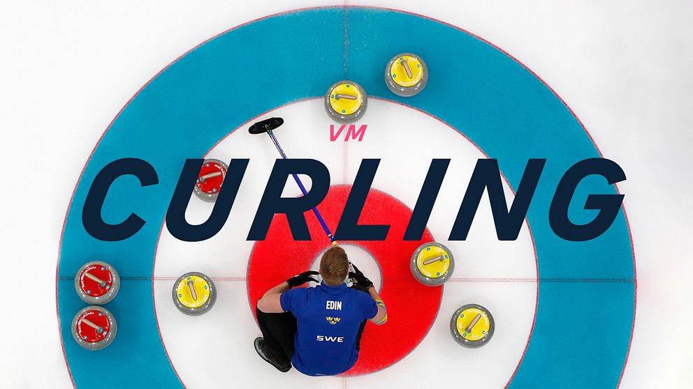 Anna Hasselborg under VM i curling.