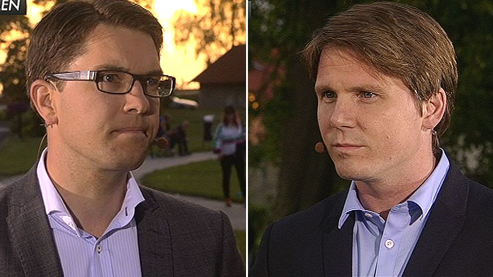 Jimmie Åkesson (SD) och Erik Ullenhag (FP) möttes i en debatt.